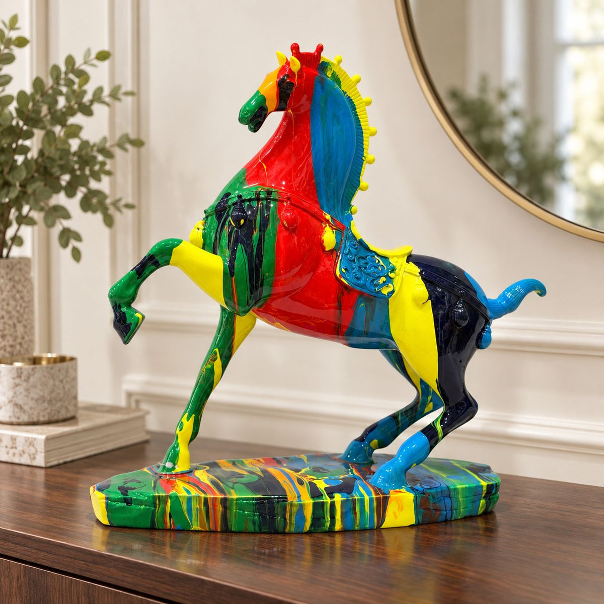 Chromatic Gallop Horse Showpiece