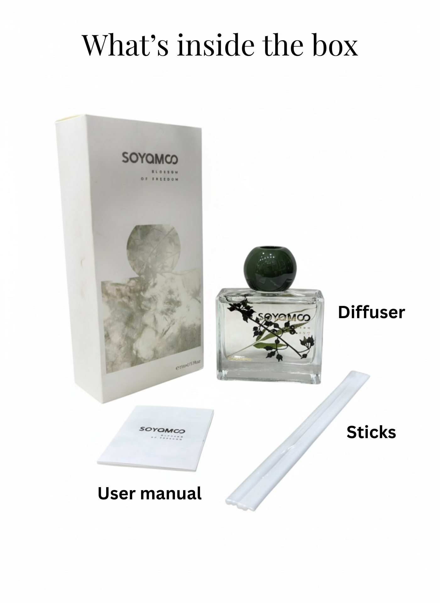 Classic Glass Aroma Reed Diffuser – 110ML