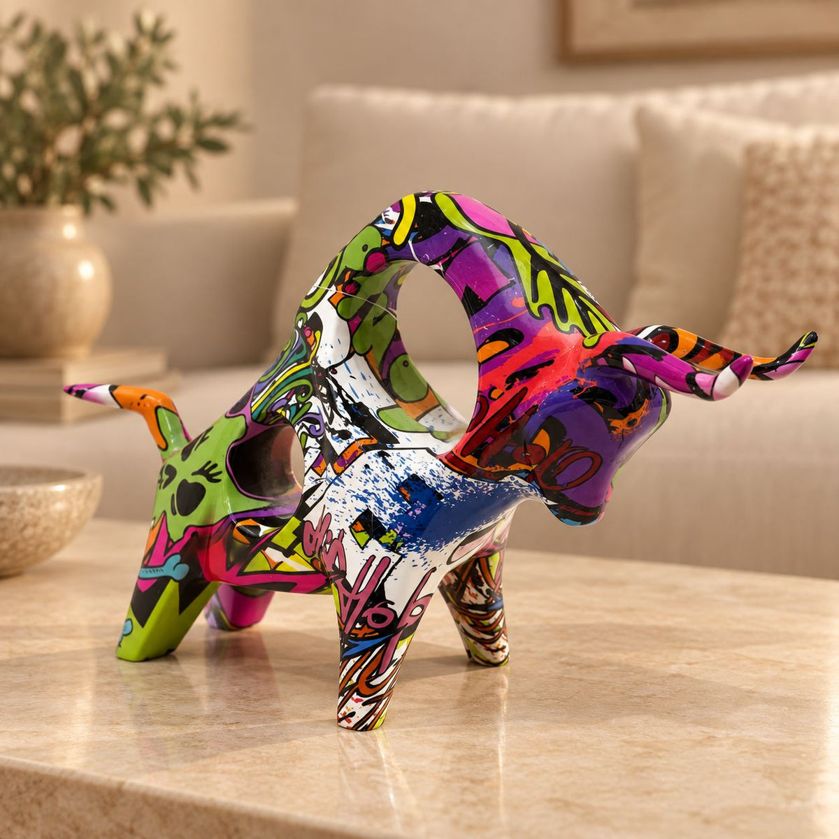 Colourburst Bull Showpiece