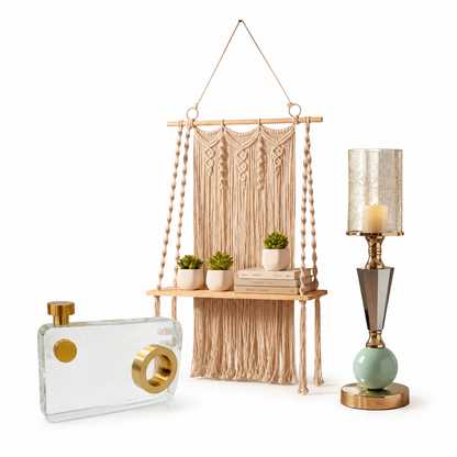 Serenity Trio — Shelf, Flame &amp; Crystal