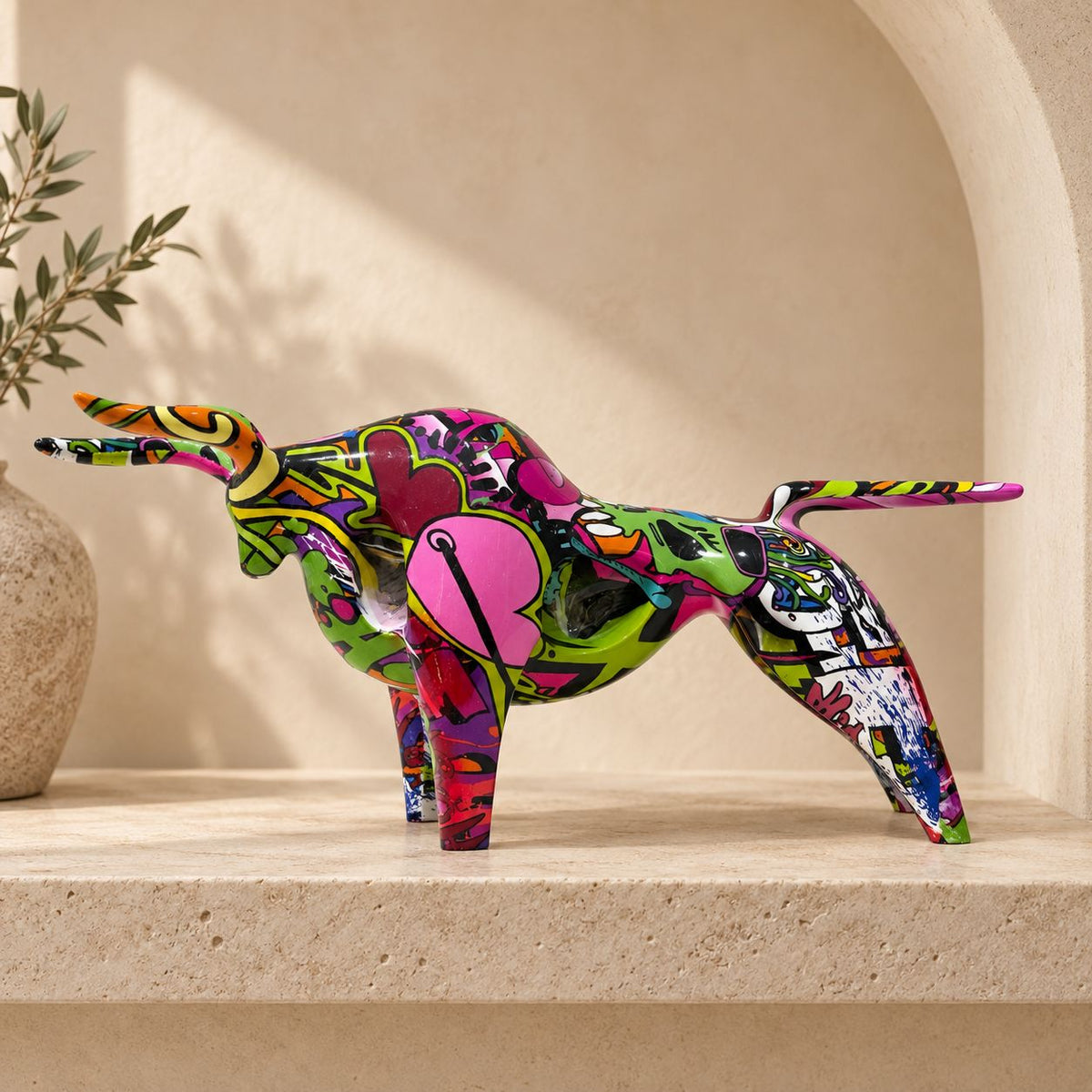 Colourwave Bull Duo Showpiece