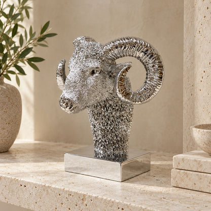 Ramora Textured Ram Sculpture