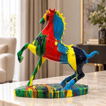 Chromatic Gallop Horse Showpiece