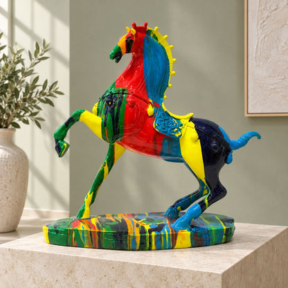 Chromatic Gallop Horse Showpiece