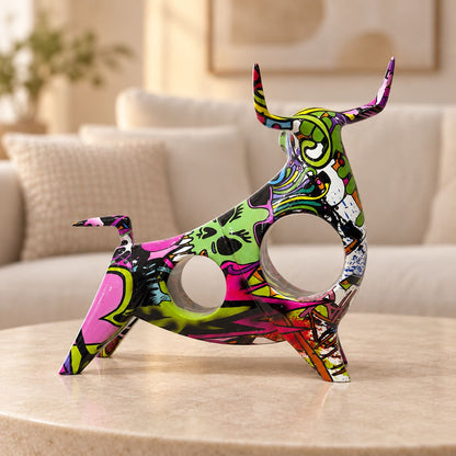 Vivid Motion Bull Showpiece