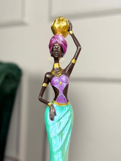 African Lady Elegance Showpiece