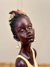 High Objects Elysian Grace Woman Showpiece with braided hair, flowers, pearl earrings, and serene expression.