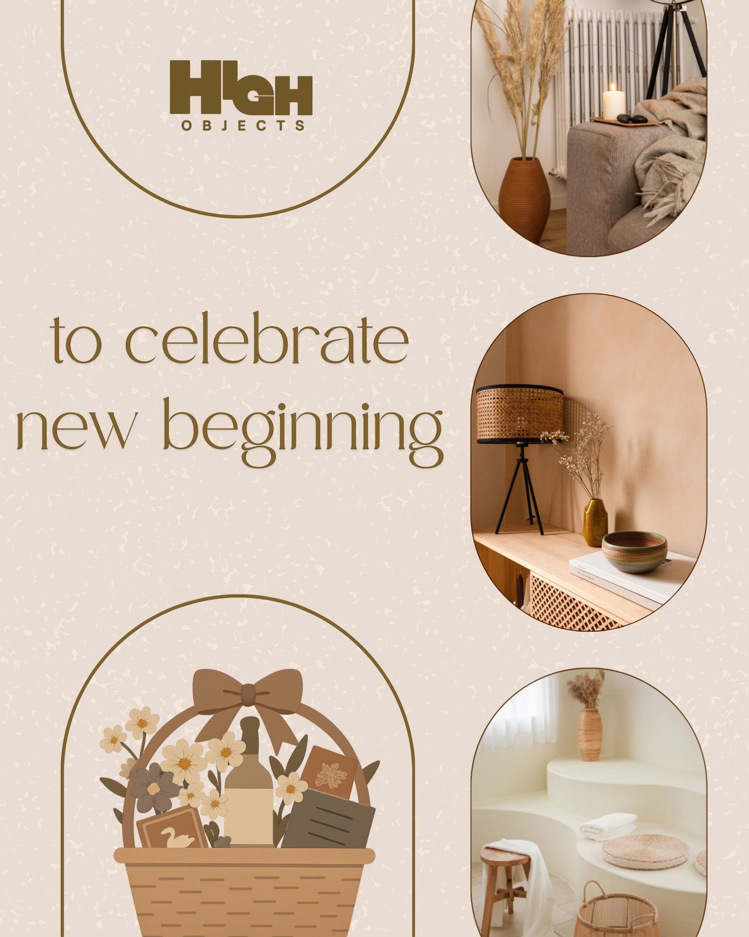 High Objects New Beginning e-gift card for fresh starts like new jobs or homes. Digital delivery.