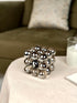High Objects Orbital Luxe Sculptural Artefact, chrome spheres, geometric cube design, modern accent decor