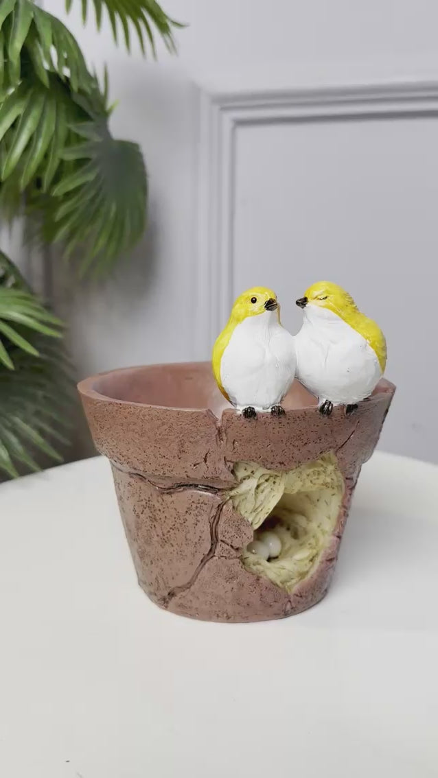 Lovebird Planter Showpiece