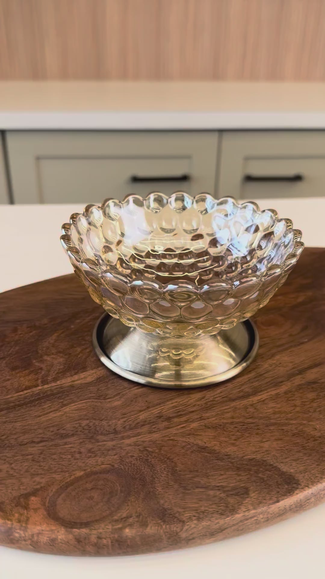 Crystal Bloom Accent Bowl