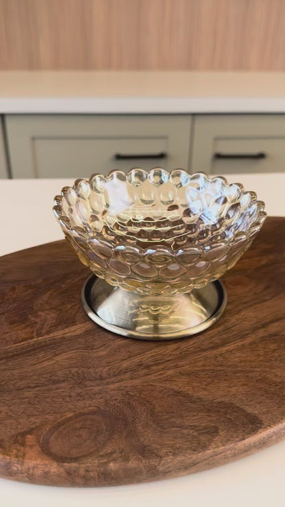 Crystal Bloom Accent Bowl
