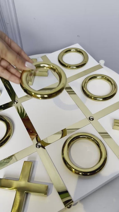Gold Tic-Tac-Toe Set