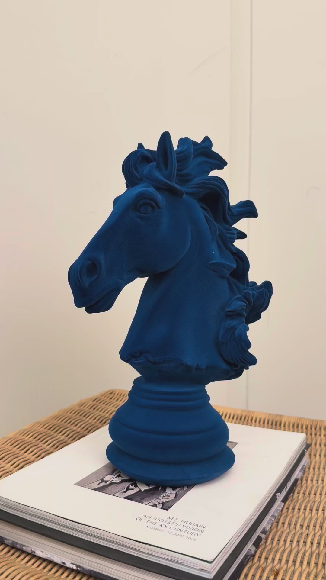 Midnight Majesty Horse Bust Showpiece