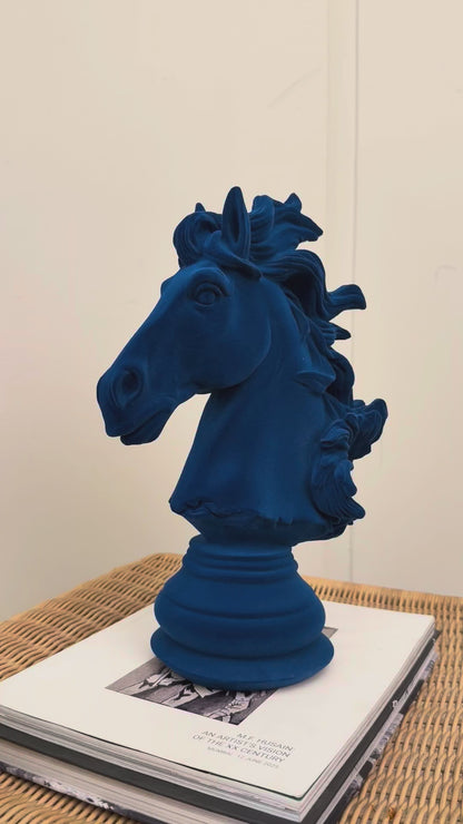 Midnight Majesty Horse Bust Showpiece
